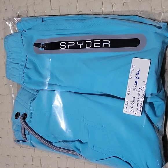 Spyder Men's Blue Swim Shorts - Picture 9 of 9